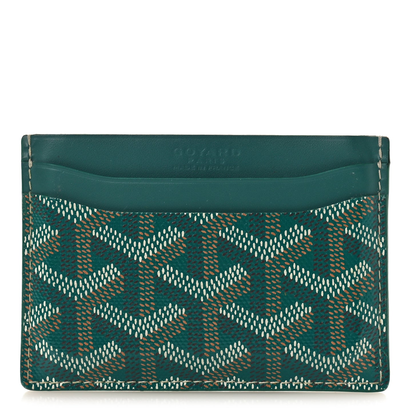 Goyardine Saint Sulpice Card Holder Green