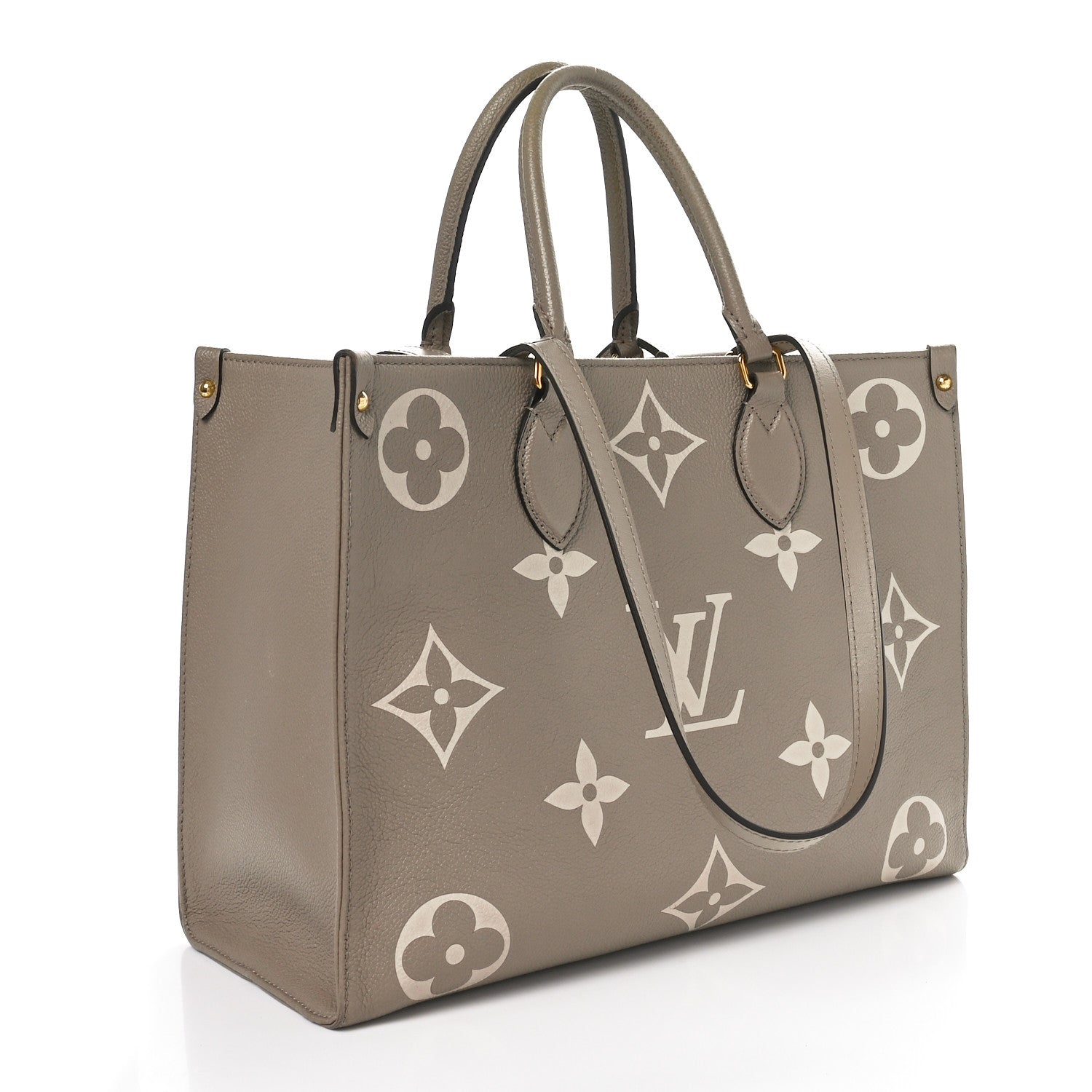 Louis Vuitton Empreinte Monogram Giant Onthego MM Tourterelle Creme 4 of 19