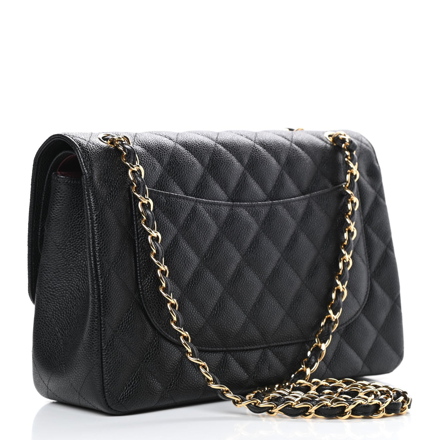 Chanel Caviar Quilted Jumbo Double Flap Black 3 of 11