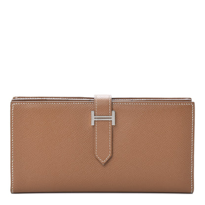 Hermes Epsom Bearn Gusset Wallet Gold 1 of 9