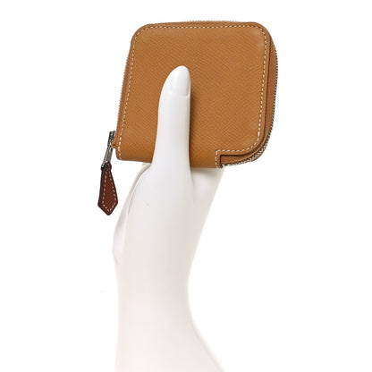 Hermes Epsom Silk'in Coin Purse Sesame 2 of 8