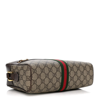 Gucci GG Supreme Monogram Web Small Ophidia Shoulder Bag Brown 4 of 14