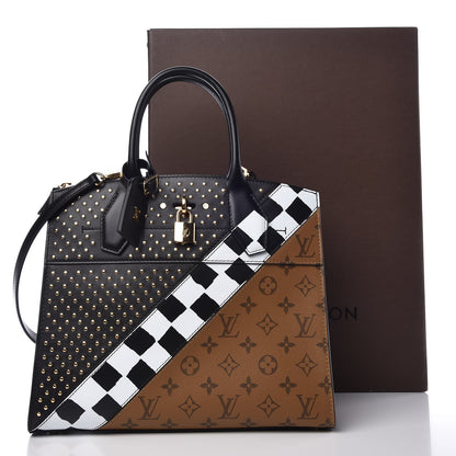 Louis Vuitton Calfskin Reverse Monogram City Steamer MM 9 of 9