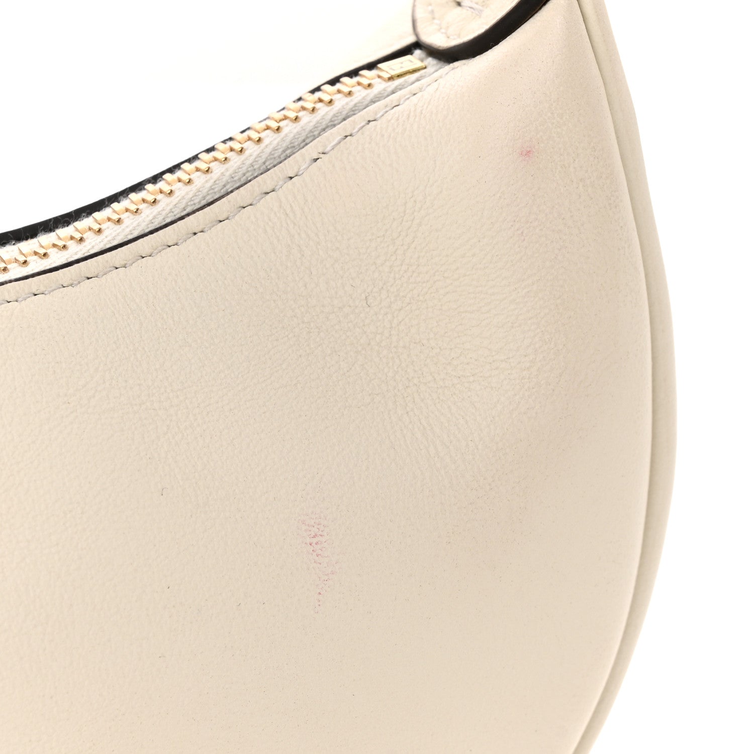 Fendi Vitello Grace Matte Nano Fendigraphy Hobo Charm White Ice 8 of 11