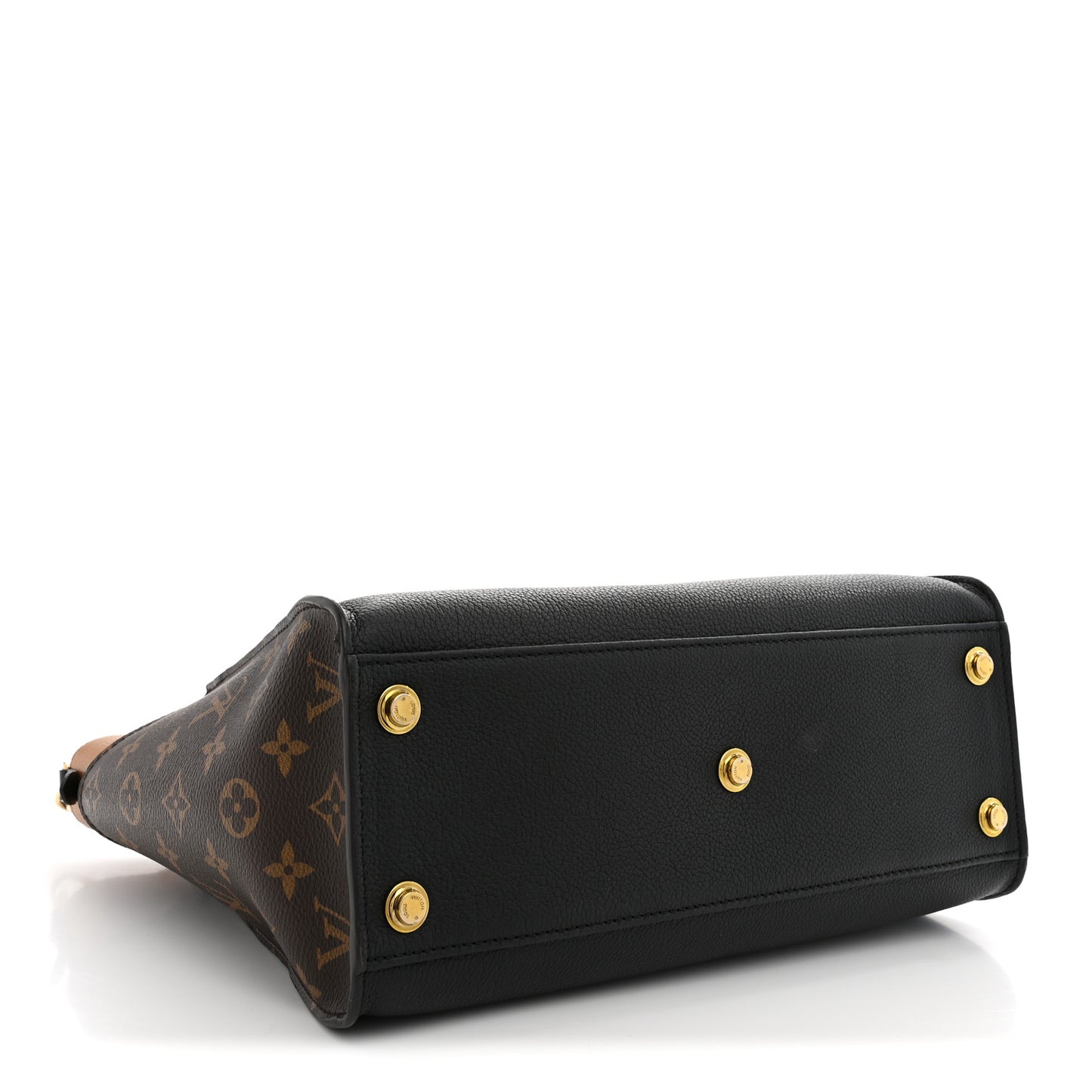 Calfskin Monogram On My Side MM Black