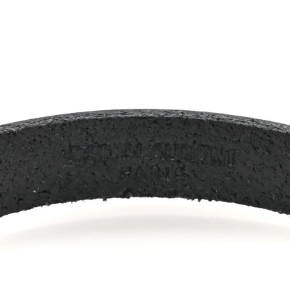 Saint Laurent Calfskin Opyum Double Wrap Bracelet Black Gold 4 of 6