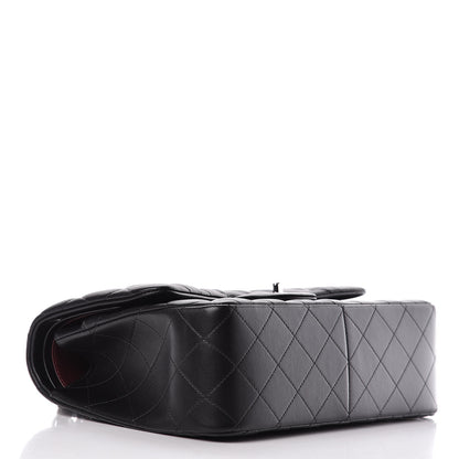 Chanel Lambskin Quilted Jumbo Double Flap Black 4 of 14