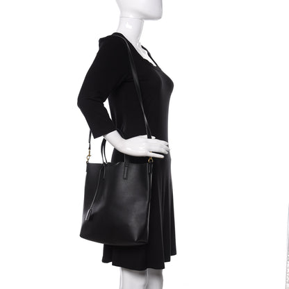 Saint Laurent Calfskin Toy Shopping Tote Black 2 of 9
