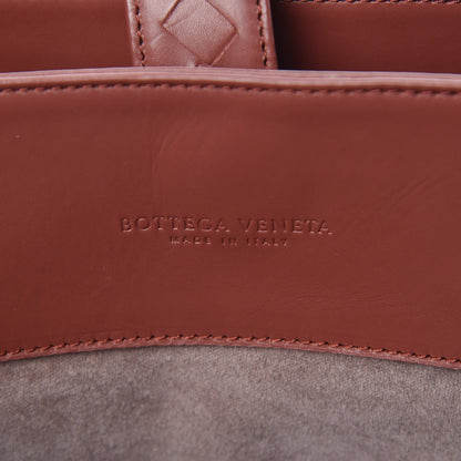 Bottega Veneta Calfskin Leggero Intrecciato Small Roma Brique 6 of 12