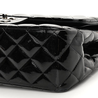 Chanel Patent Quilted Jumbo Double Flap Black 10 of 11