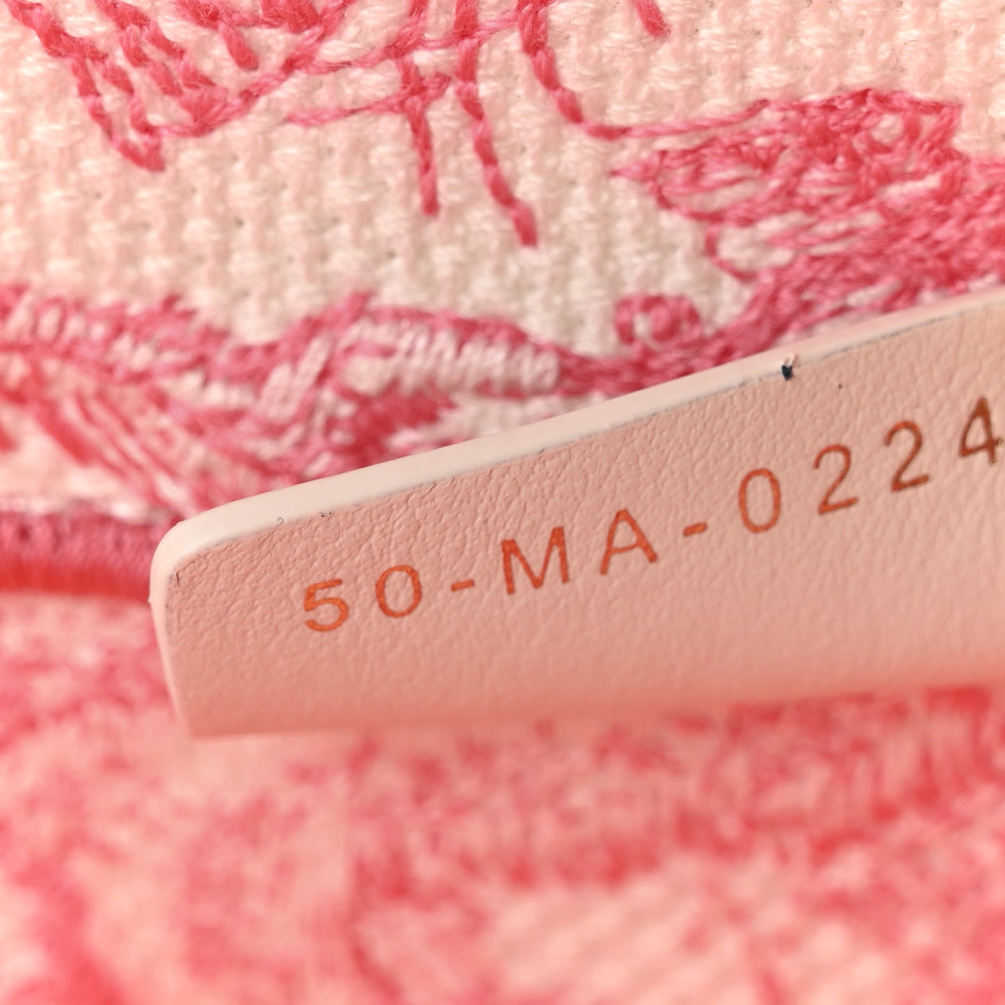 Canvas Embroidered Medium Dioriviera Toile De Jouy Book Tote Peony Pink