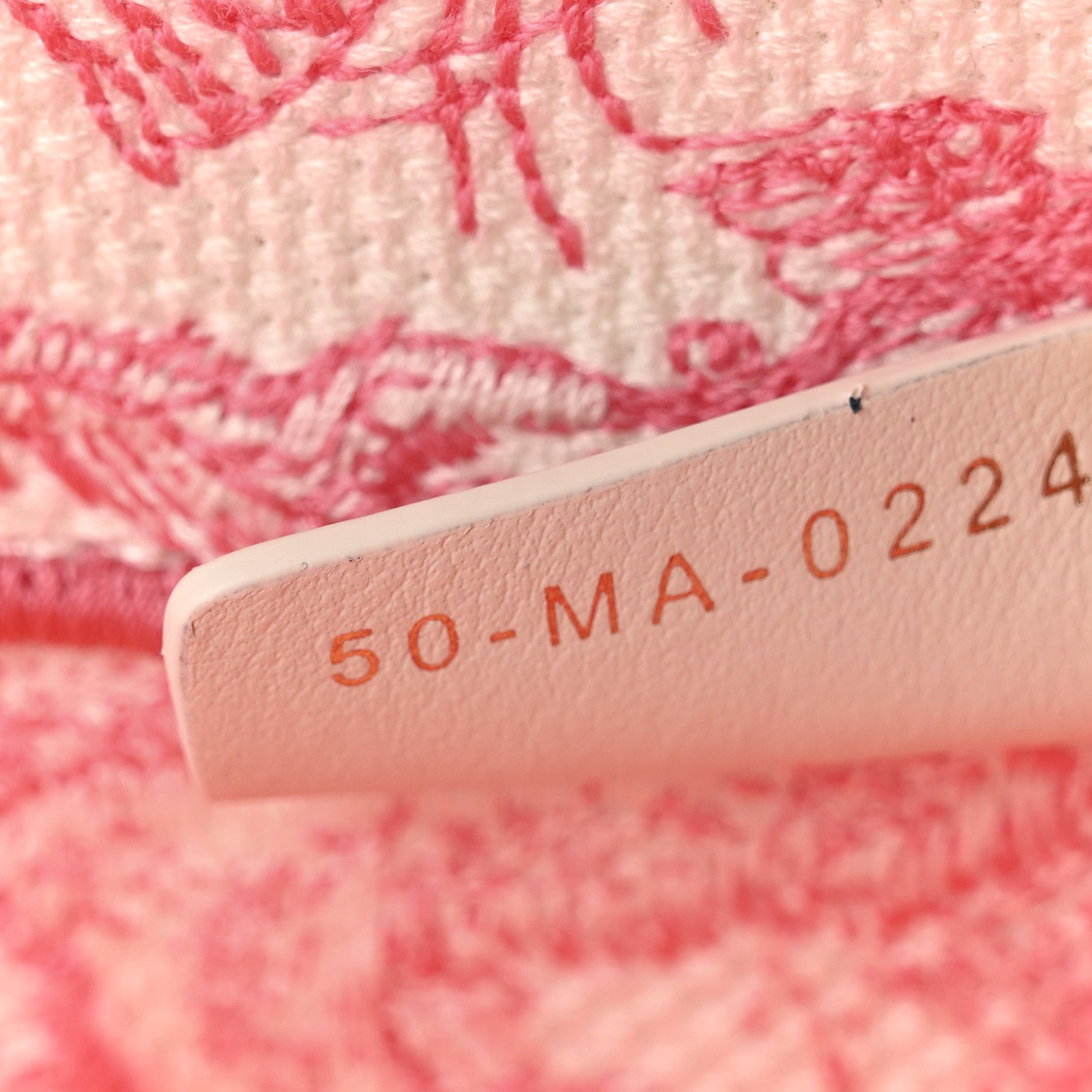 Christian Dior Canvas Embroidered Medium Dioriviera Toile De Jouy Book Tote Peony Pink 7 of 12