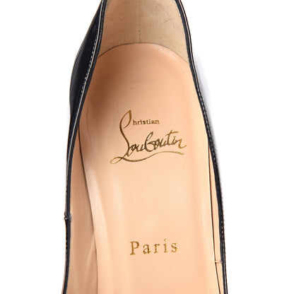 Christian Louboutin Patent Lady Peep 150 Pumps 38 Black 11 of 11