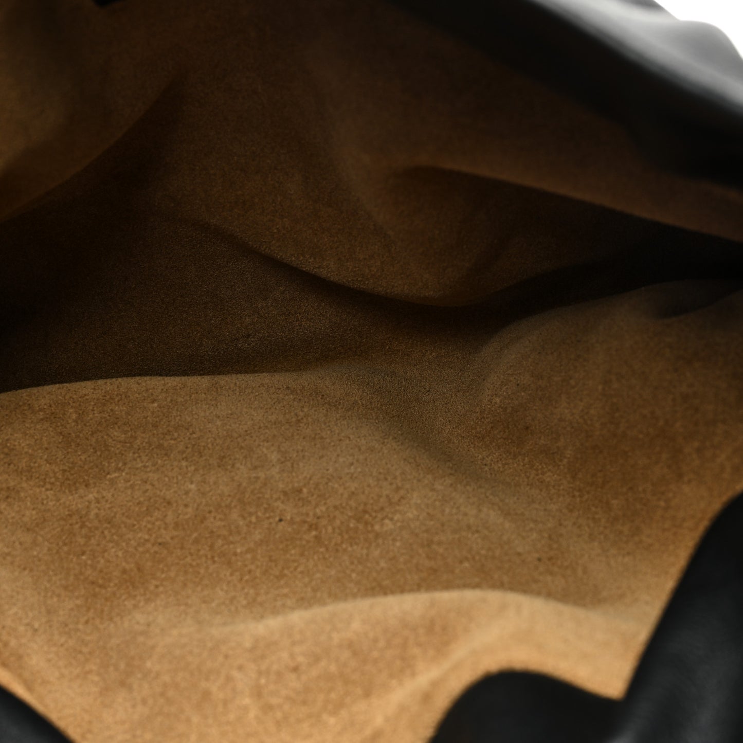 Nappa Shearling Flamenco Knot Clutch Black