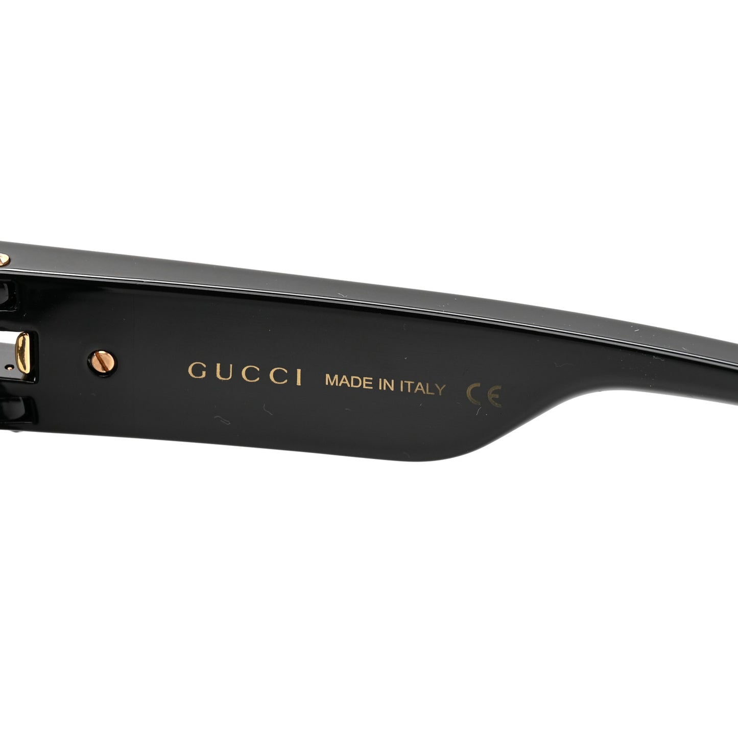 Acetate Rectangle Frame Web Sunglasses GG0664S Black