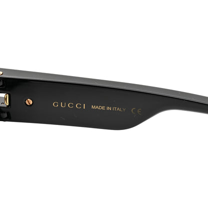 Gucci Acetate Rectangle Frame Web Sunglasses GG0664S Black 6 of 8