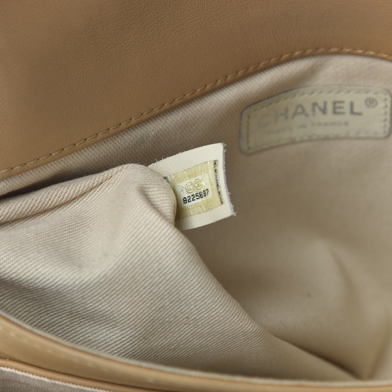 Chanel Calfskin Square Stitched Mademoiselle Shoulder Bag Tan 11 of 13