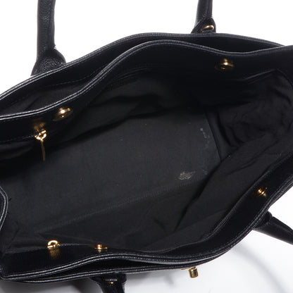 Chanel Calfskin Cerf Shopper Tote Black 5 of 7