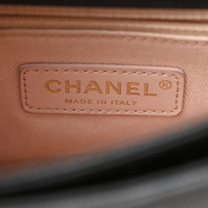 Chanel Grained Calfskin Quilted Small Cuba Top Handle Flap Black 6 of 10