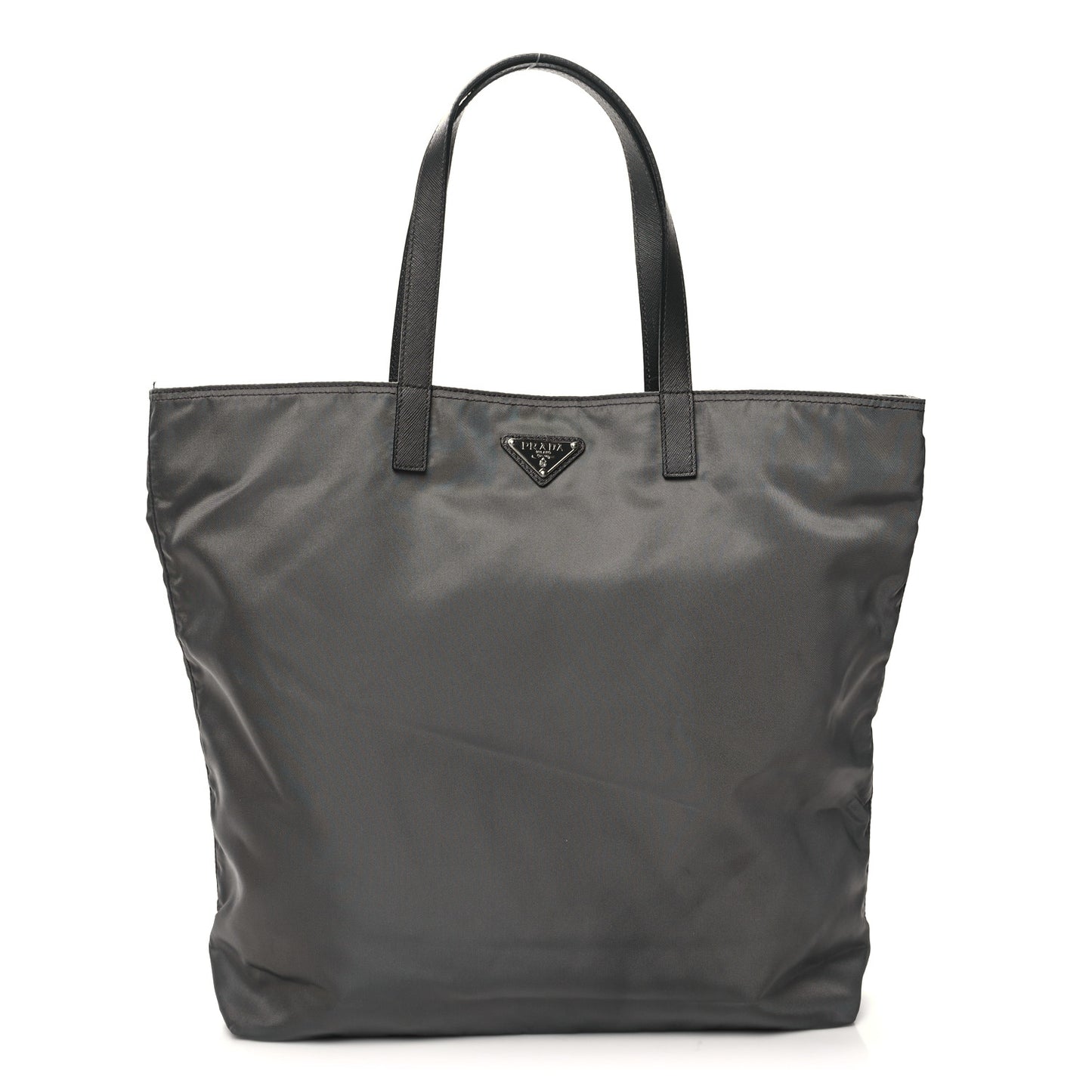 Tessuto Nylon Saffiano Tote Grey