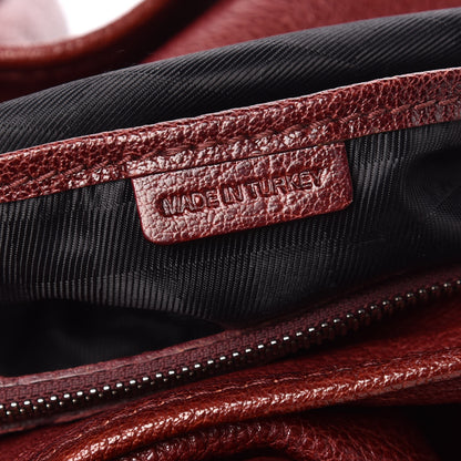 Burberry Calfskin Chain Tote Burgundy 8 of 15