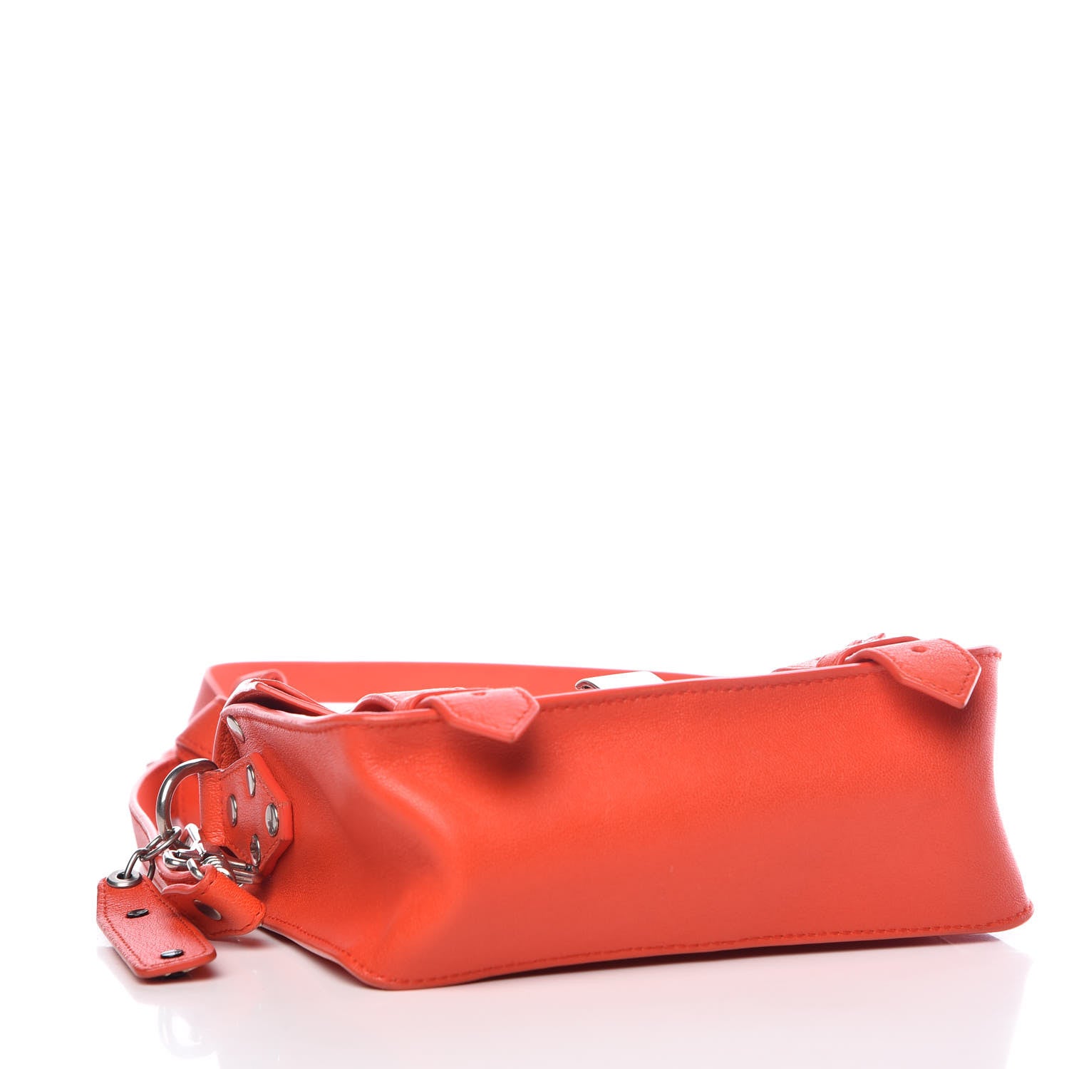 Proenza Schouler Lambskin PS1 Mini Pouch Messenger Bag Deep Coral 4 of 12