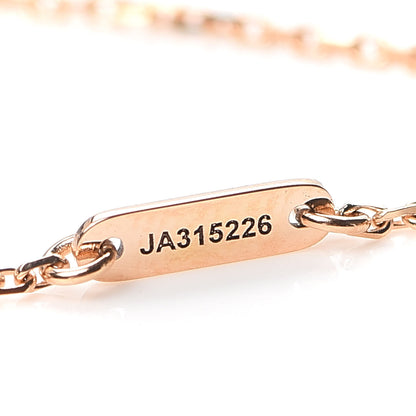 Van Cleef & Arpels 18K Rose Gold Carnelian Sweet Alhambra Bracelet 6 of 8