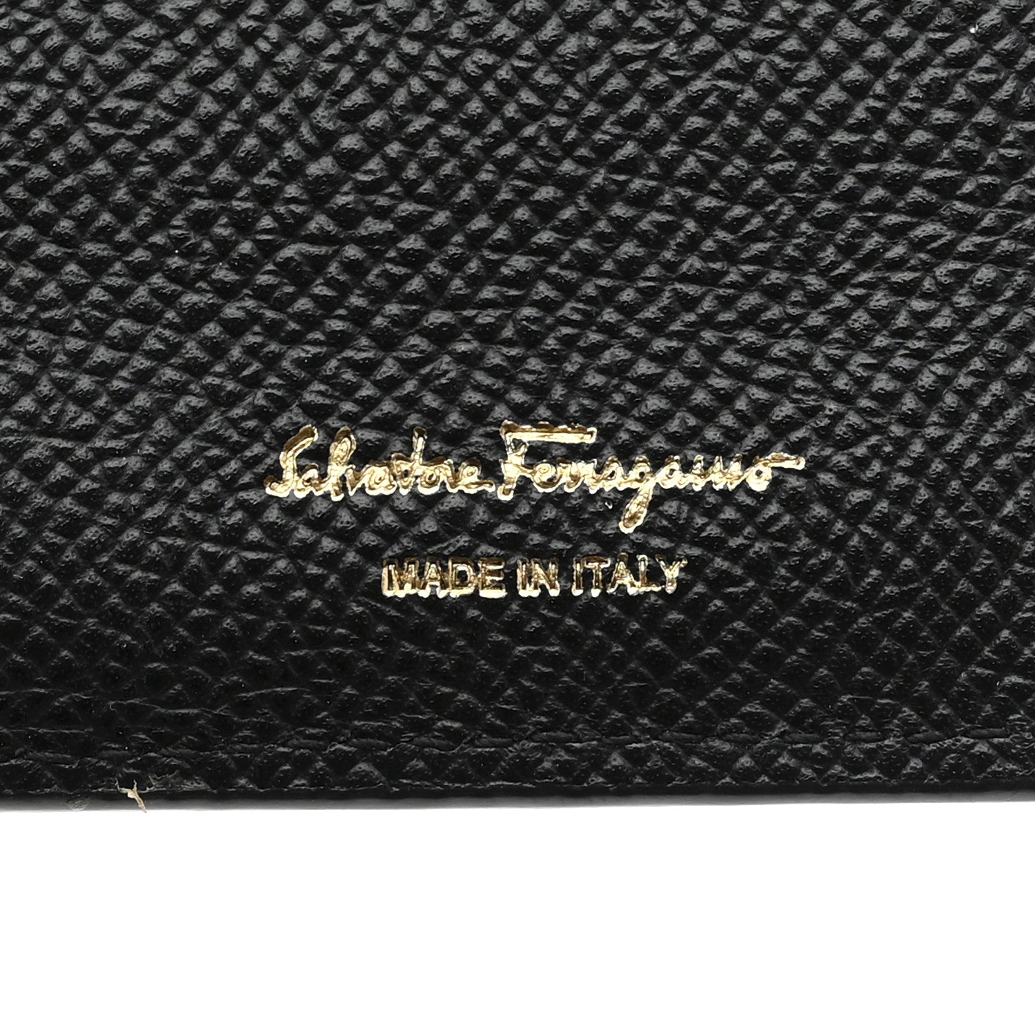 Salvatore Ferragamo Grained Calfskin Gancini Continental Wallet Black 6 of 8