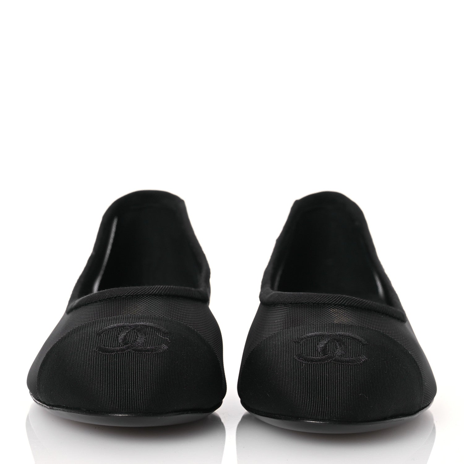 Chanel Mesh CC Ballerina Flats 36 Black 2 of 11