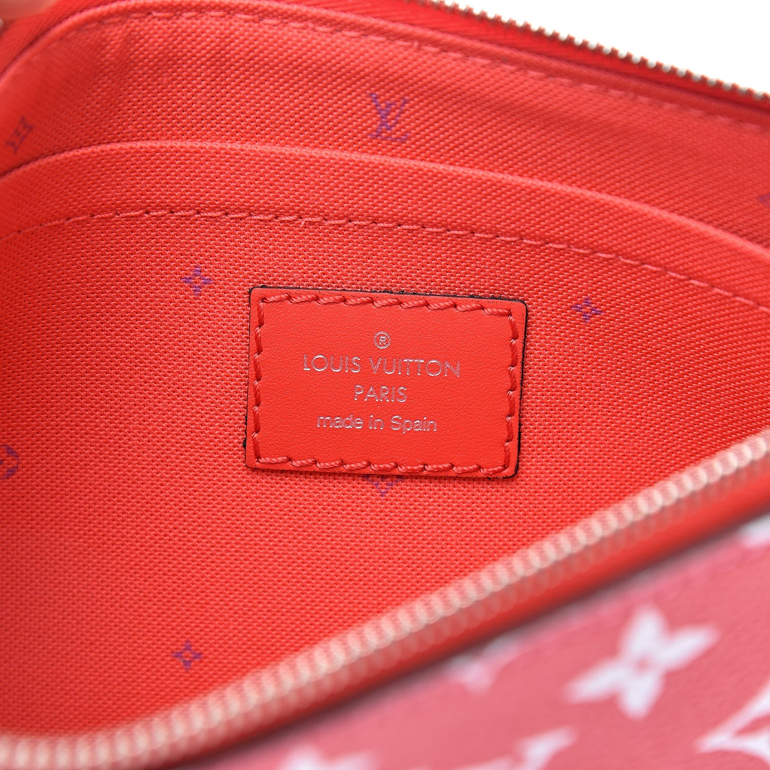 Louis Vuitton Monogram Escale Neverfull MM GM Pochette Rouge 6 of 7