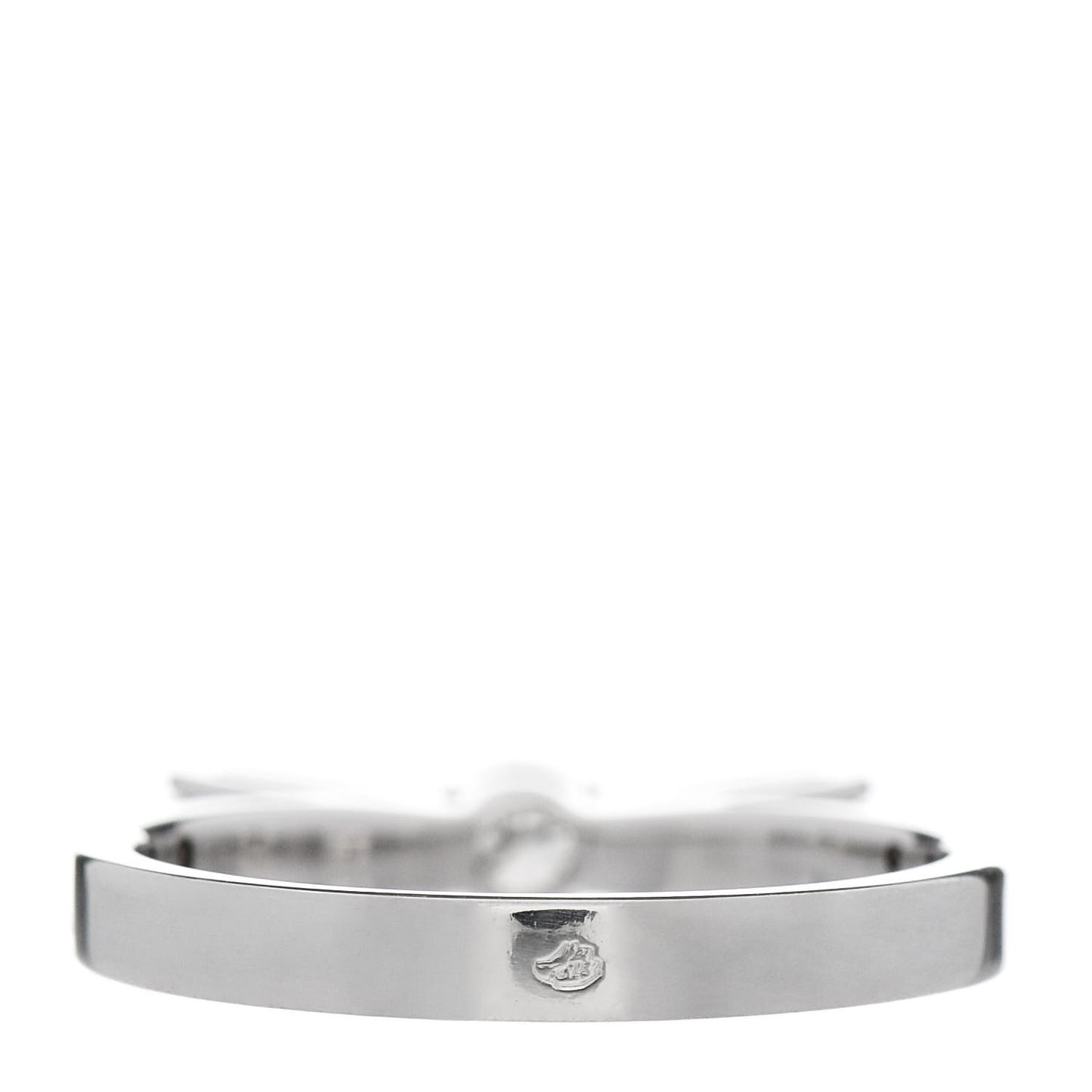 18K White Gold Diamond Ruban Ring 48 4.5