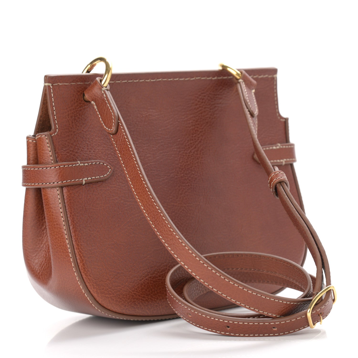 Mulberry Small Classic Grain Calfskin Amberley Satchel Oak 3 of 9