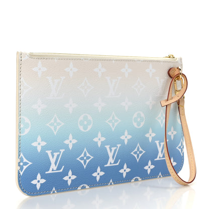 Louis Vuitton Monogram By The Pool Neverfull MM Pochette Blue 3 of 6