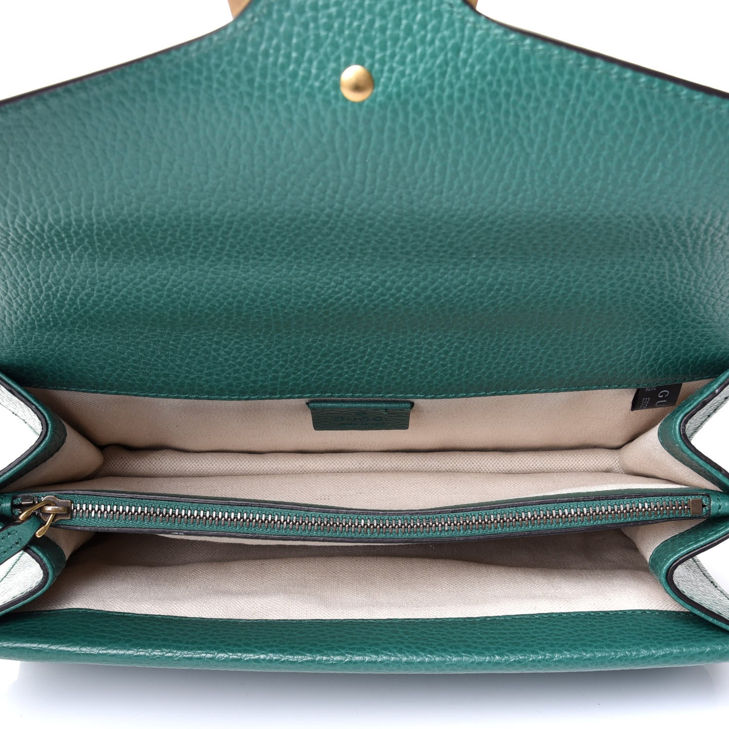 Gucci Pebbled Calfskin Small Dionysus Shoulder Bag Emerald 4 of 4