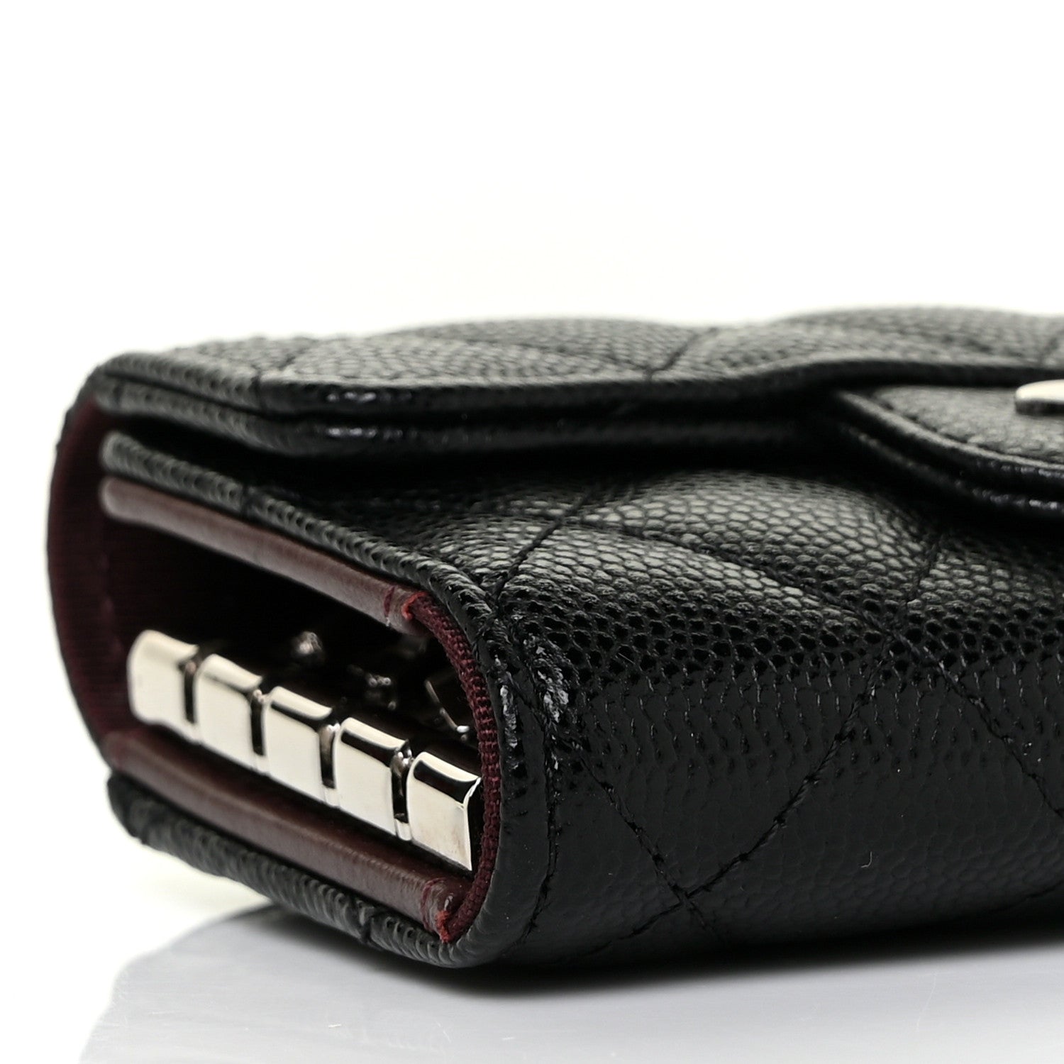 Chanel Caviar Quilted Classic 4 Key Holder Wallet Black 8 of 10