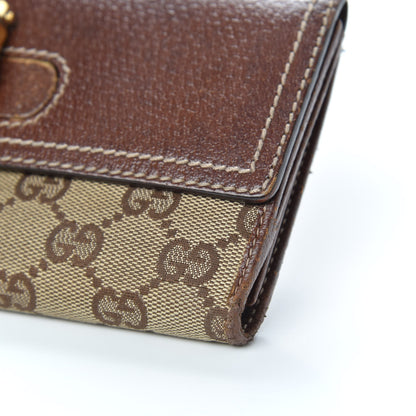 Gucci Monogram Bamboo Continental Wallet Brown 9 of 14