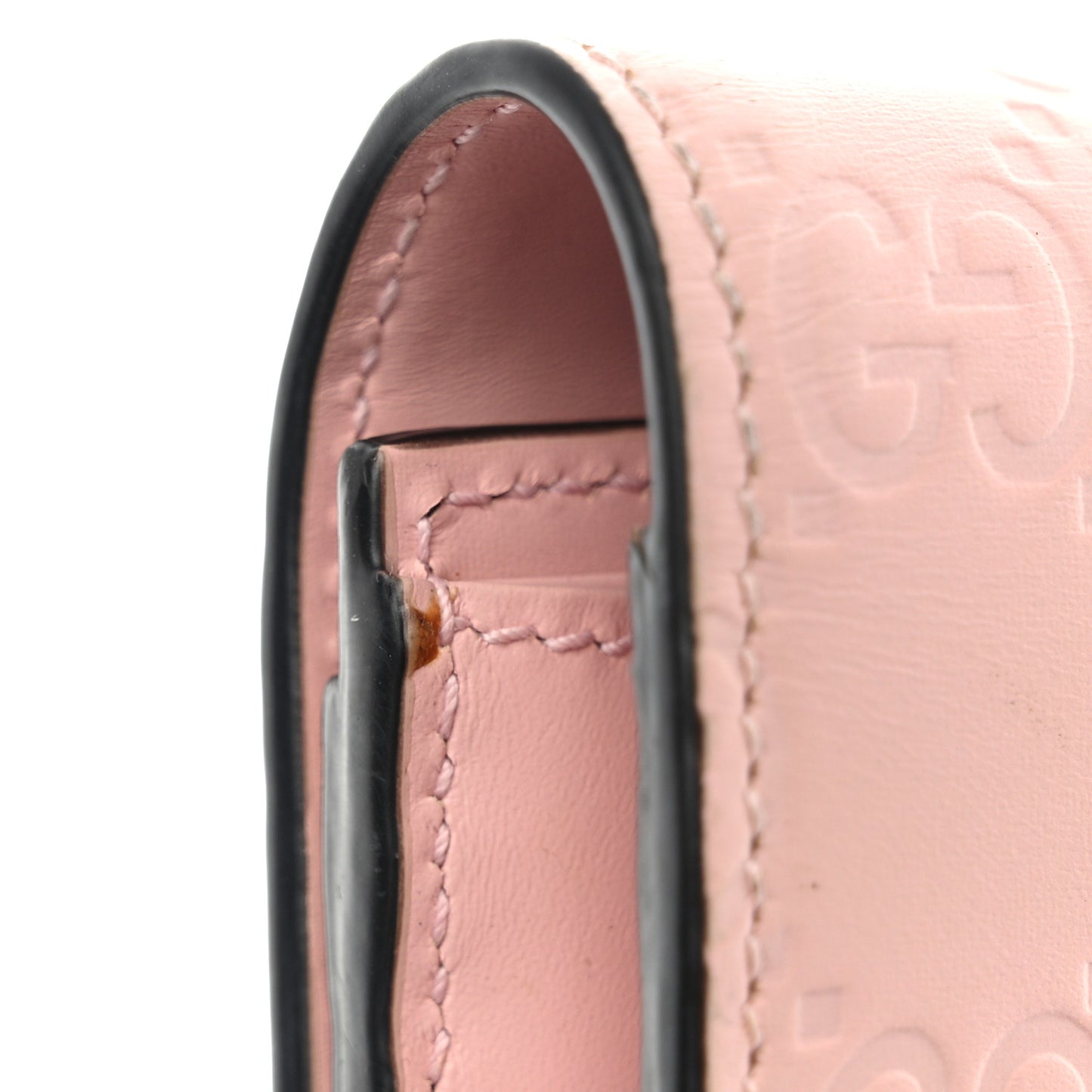 Guccissima Signature Crystal Cat Continental Flap Wallet Light Candy Pink