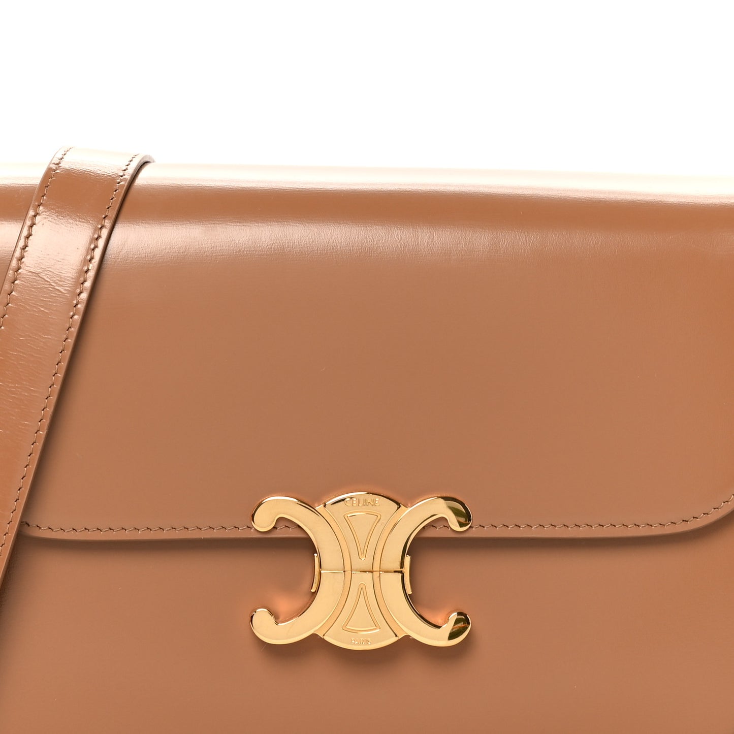 Shiny Calfskin Teen Triomphe Bronze