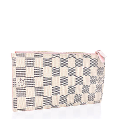 Louis Vuitton Damier Azur Felicie Chain Wallet Zippered Insert Rose Ballerine 3 of 7