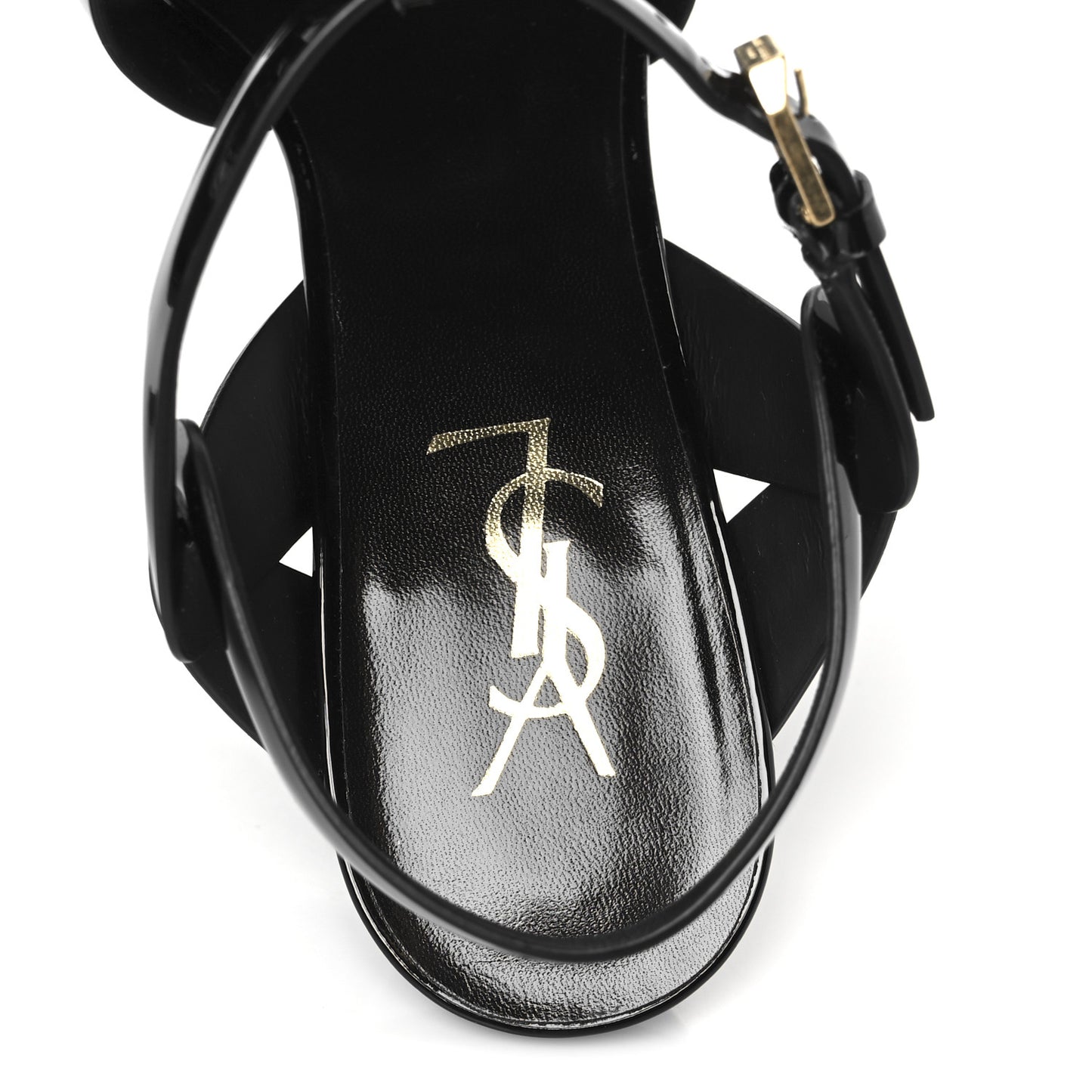 Patent Tribute 105 Platform Sandals 39.5 Black
