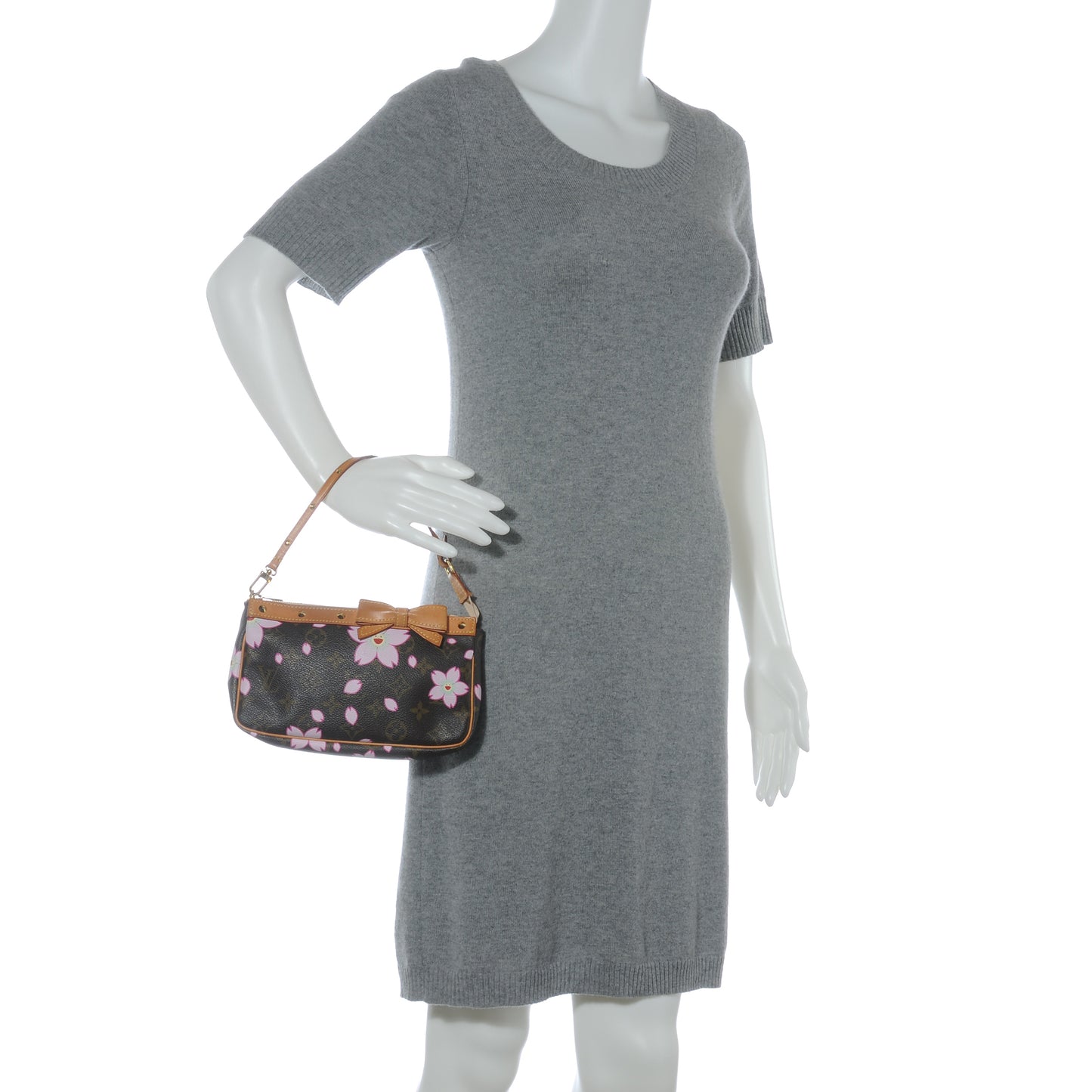 Monogram Cherry Blossom Pochette Accessories Brown