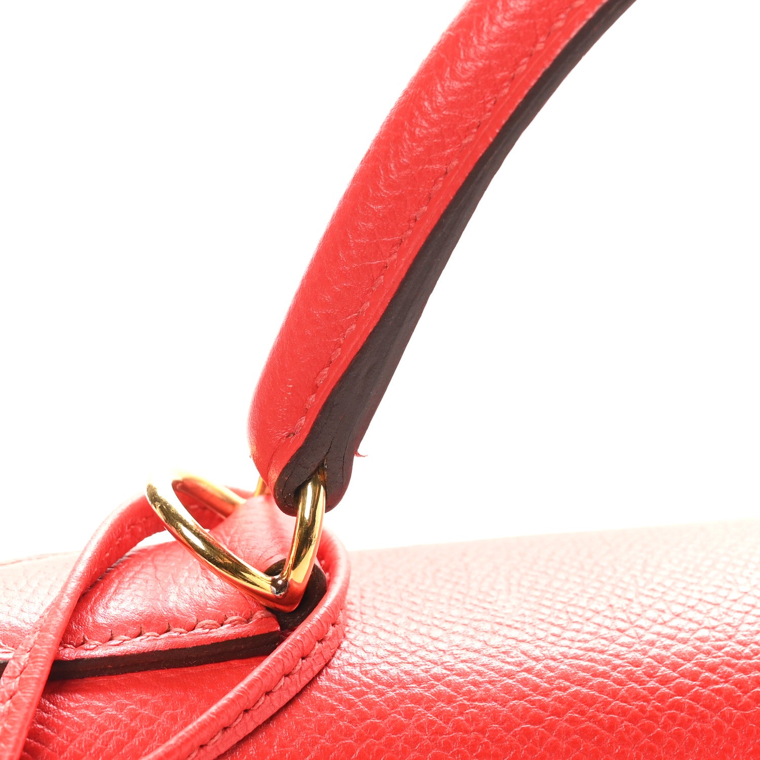 Hermes Epsom Kelly Sellier 32 Rouge Casaque 11 of 11