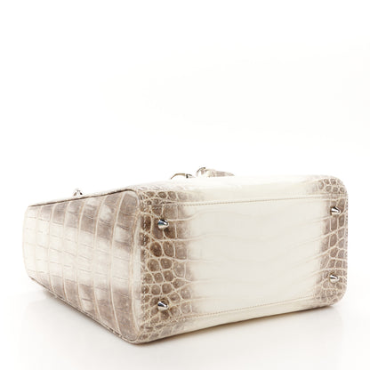 Christian Dior Niloticus Crocodile Himalaya Medium Lady Dior White 4 of 12
