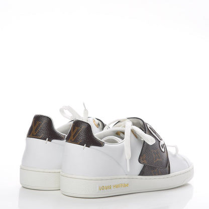 Louis Vuitton Calfskin Monogram Frontrow Sneakers 34 White 4 of 9