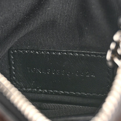 Saint Laurent Calfskin Matelasse Monogram Key Pouch Black 7 of 8