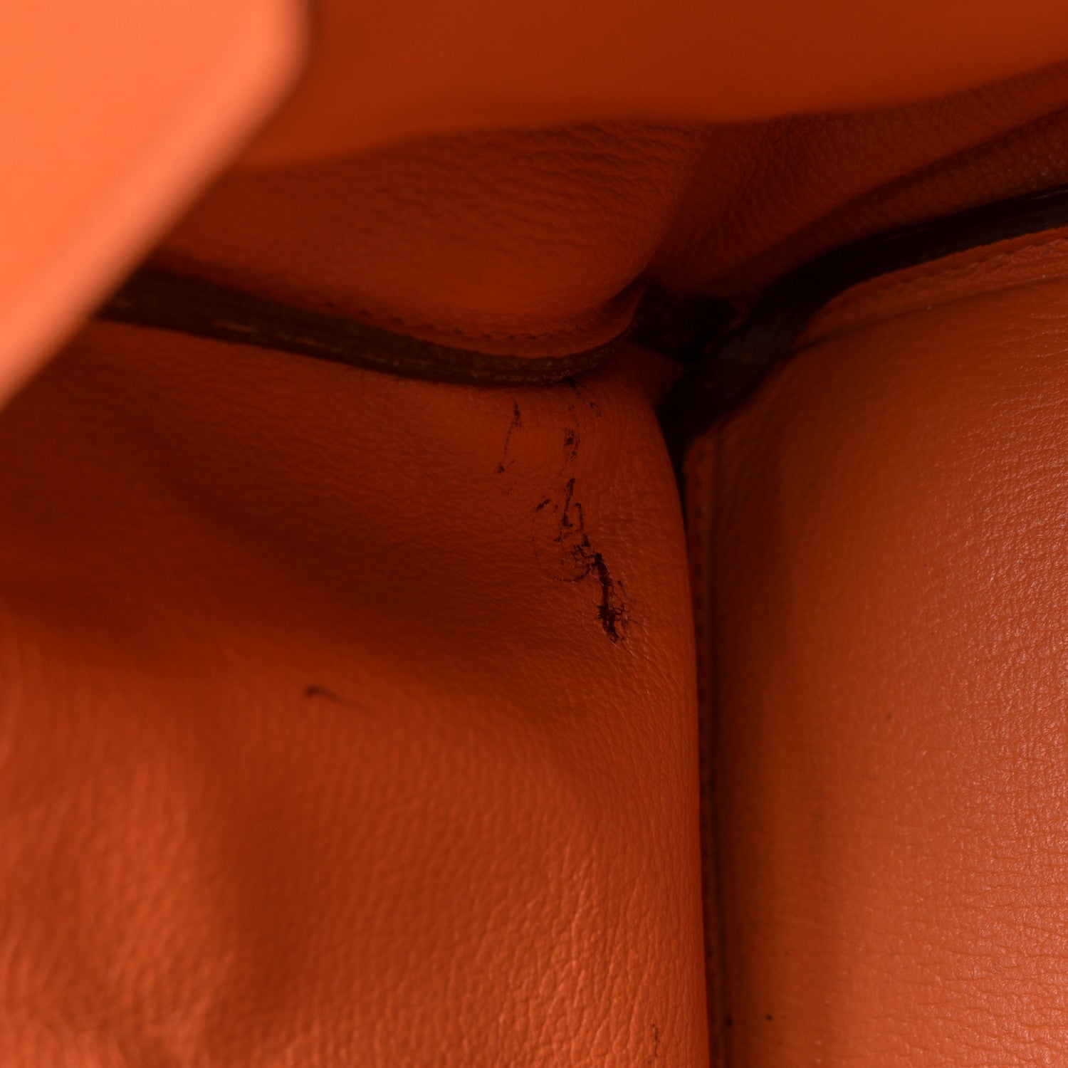 Hermes Taurillon Clemence Birkin 35 Orange 15 of 17