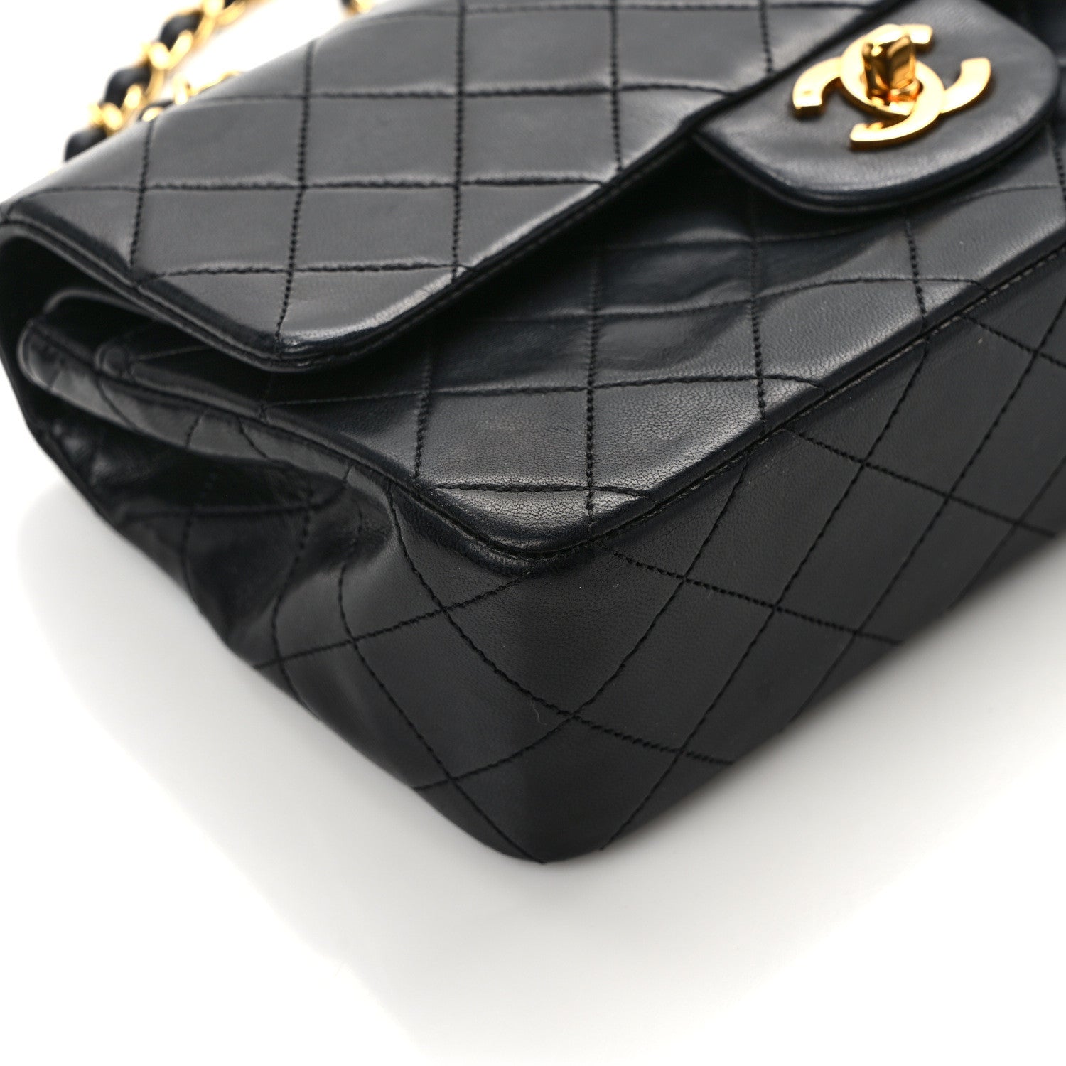 Chanel Lambskin Quilted Small Double Flap Black 12 of 18
