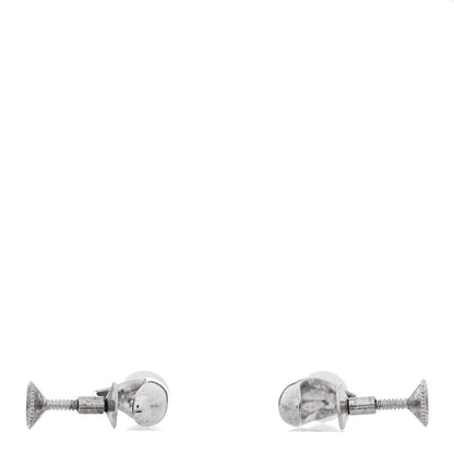 Mikimoto Sterling Silver Akoya Pearl Screw Back Earrings 3 of 5