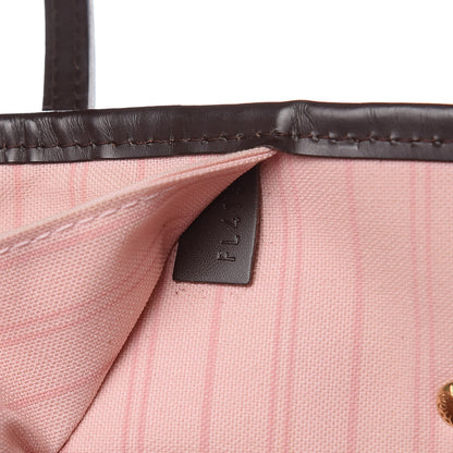 Louis Vuitton Damier Ebene Neo Neverfull MM Rose Ballerine 7 of 15