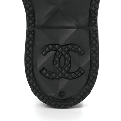 Chanel Caoutchouk CC High Boots 39 Black 7 of 11